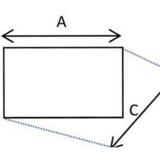 Gutter Square Downpipe 100mm x 75mm plain 1.8m