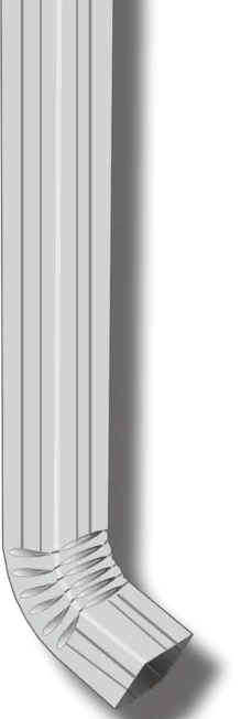 Gutter Square Downpipe 100mm x 75mm plain 1.8m