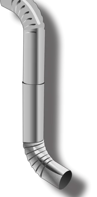 Gutter Round Offset 75mm 610mm