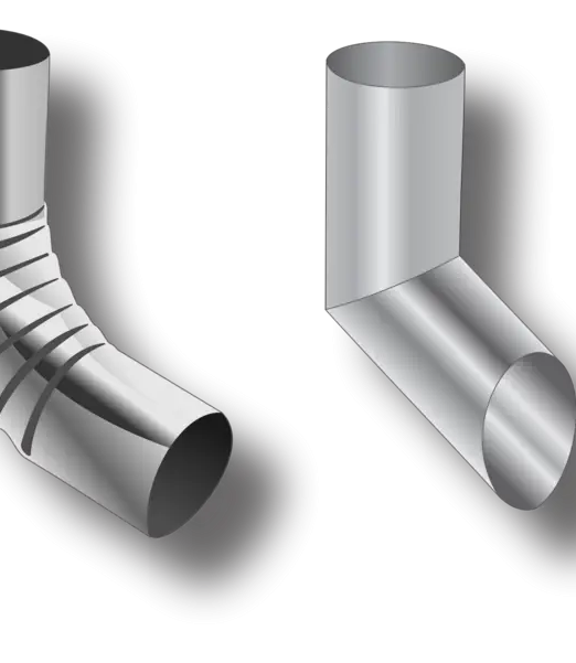 Gutter Round Shoe 75mm Crimp