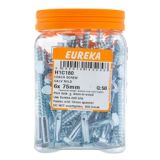 eureka coach screw galvanised 6x 75mm q:50