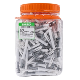 eureka nail in white rimmed 8x 60mm q:250