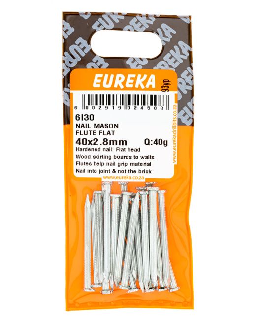Eureka Nail Mason Flute Flat 40×2.8mm Q:40g