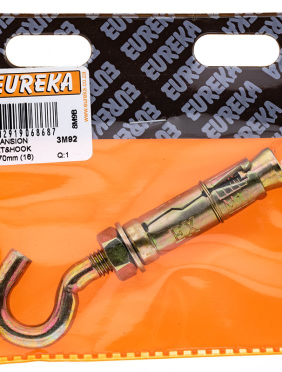 Eureka Expansion Bolt&hook 10x70mm (16) Q1 Noag's Market