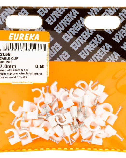 Eureka Cable Clip Round 7.0mm Q:50