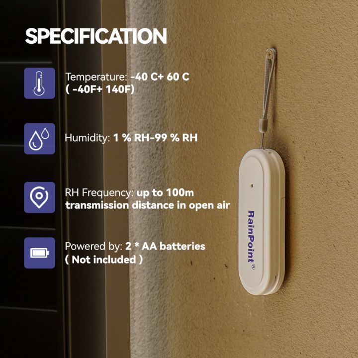 SMART WIRELESS AIR TEMPRETURE & HUMIDITY SENSOR - Noag's Market