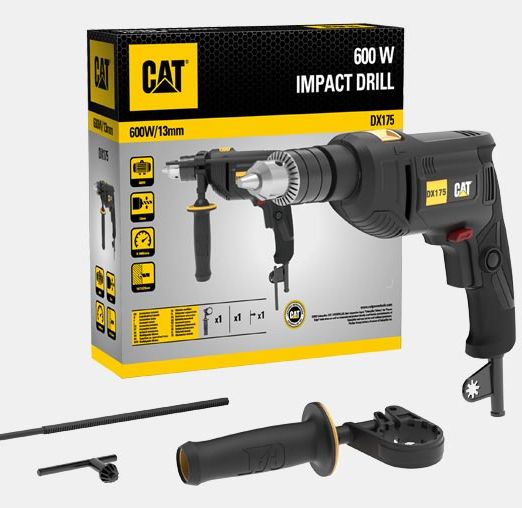 CAT DRILL IMPACT 13MM 600W
