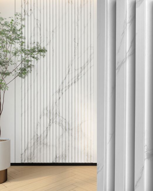 PVC W/P INTERIOR WHITE MARBLE 2.4M × 160MM × 24MM P/EACH