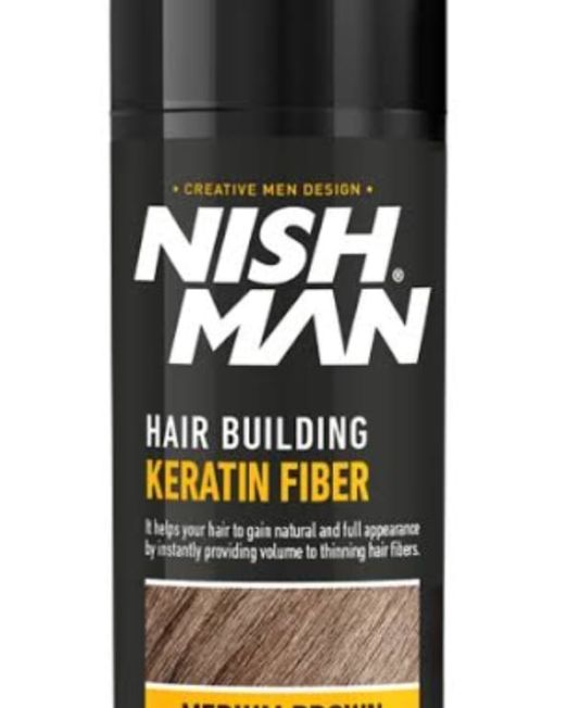 NISH HAIR BUILDING FIBER MED BROWN