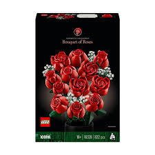 lego® icons botanicals bouquet of roses building kit 10328