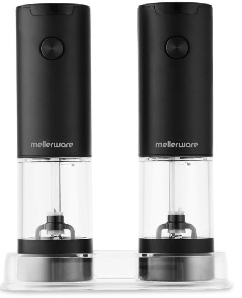 Mellerware Salt And Pepper Grinder Plastic Battery Operated
