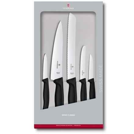 knife classic 5pc set black