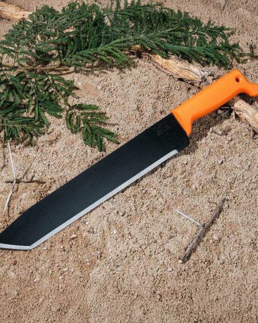 Knife Okapi O-Tanto Machete Orange Hdl Sheath
