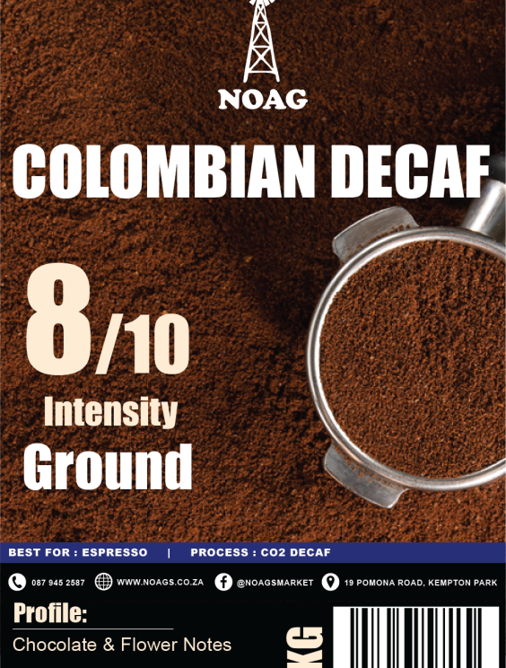 UCafe Colombian Decaf Ground 250g Noag's Market