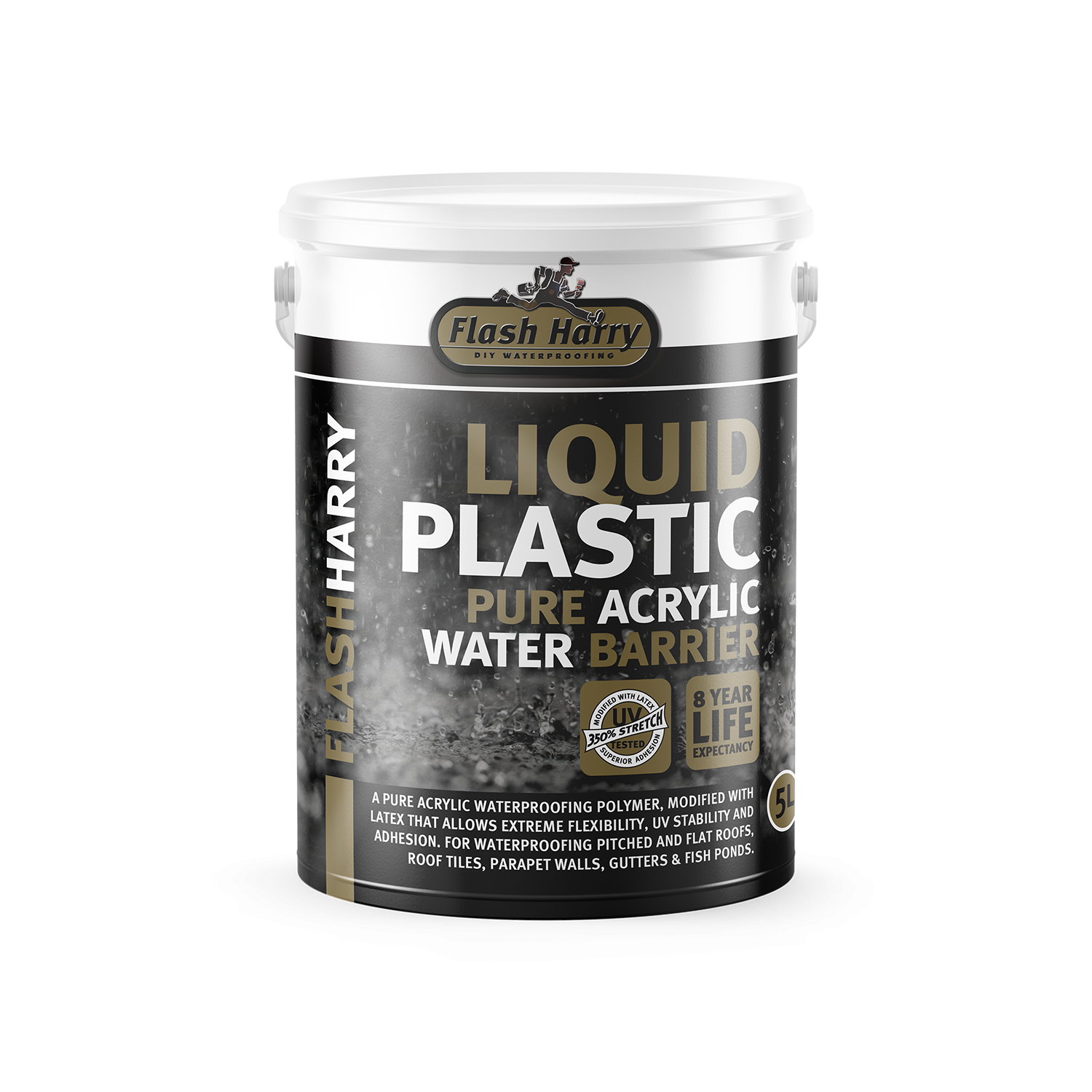 Flash Harry Liquid Plastic Grey 5lt - Noag's Market
